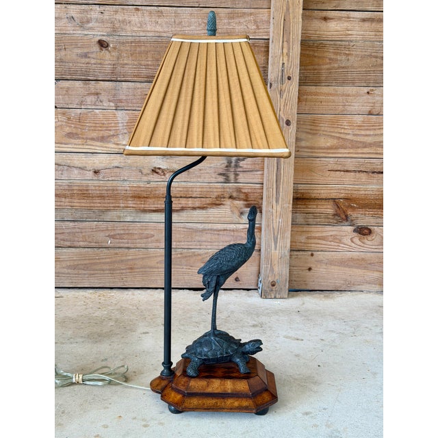 A wonderfully whimsical Theodore Alexander table lamp inspired by Japanese Meiji period decorative arts. The sculptural...