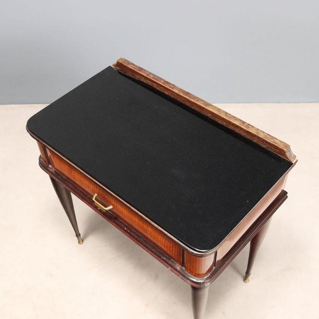 Brown Mid-Century Nightstands, 1950s, Set of 2 For Sale - Image 8 of 11