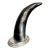 Pewter Mounted Polished Horn For Sale