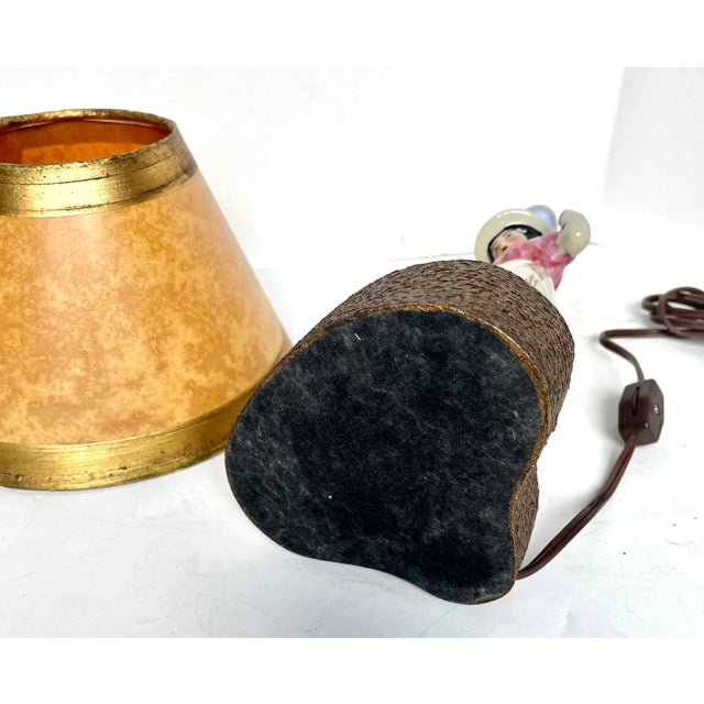 Vintage Staffordshire Girl With Lamb Lamp For Sale - Image 13 of 13