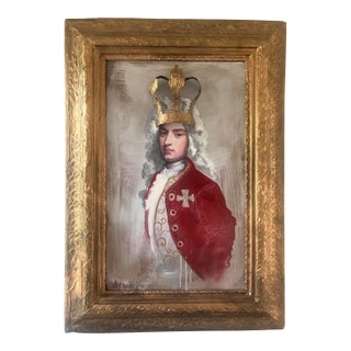 Louis St. Lewis "George" Large Original Mixed Media 3d Crown Assemblage Signed For Sale