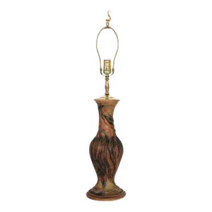 Vintage Sculptural Pottery Table Lamp