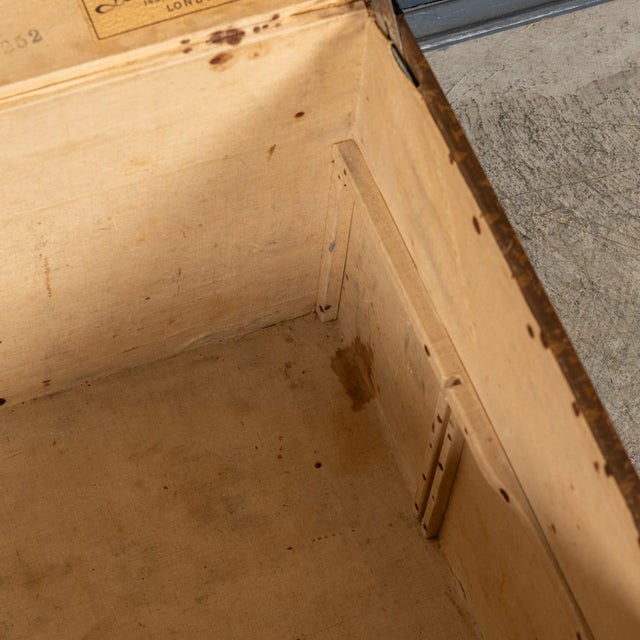 Antique Steamer Trunk in Monogram Canvas from Louis Vuitton, France, 1920s For Sale - Image 13 of 18