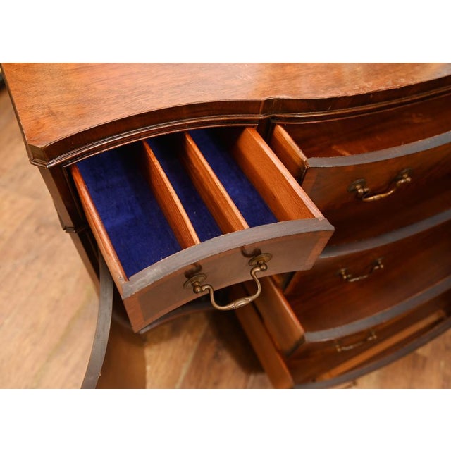 Brown Georgian Sideboard in Mahogany, 1920s For Sale - Image 8 of 9