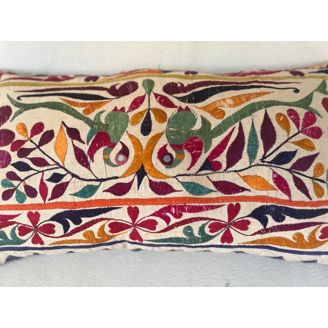 Traditional Pillow With Uzbek Textile For Sale - Image 3 of 11