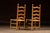 Mid 20th Century Pair of Mid 20th Century American Ladderback Rush Seat Dining Chairs For Sale - Image 5 of 7