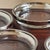 Vintage Dorothy Thorpe-Style Clear Glass Coasters With Silver-Toned Metal Rims – Set of Five For Sale - Image 9 of 13
