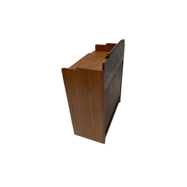 Brown Art Deco Amsterdam School Cabinet from J.J. Zijfers Amsterdam, 1920s For Sale - Image 8 of 16