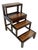 20th Century English Walnut Metamorphic Library Steps Side Table For Sale