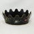 This charming vintage toleware planter features a classic oval silhouette crafted from durable metal with a distinctive,...