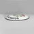 Italian mid century modern enamelled metal primary school sign, 1960s convex oval sign made of enamelled sheet metal with...