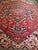 1900 - 1909 Vintage Oversized Persian Heriz Serapi, Hand-Knotted, Geometric Medallion Pattern, Red & Blue, 11x15 For Sale - Image 5 of 11