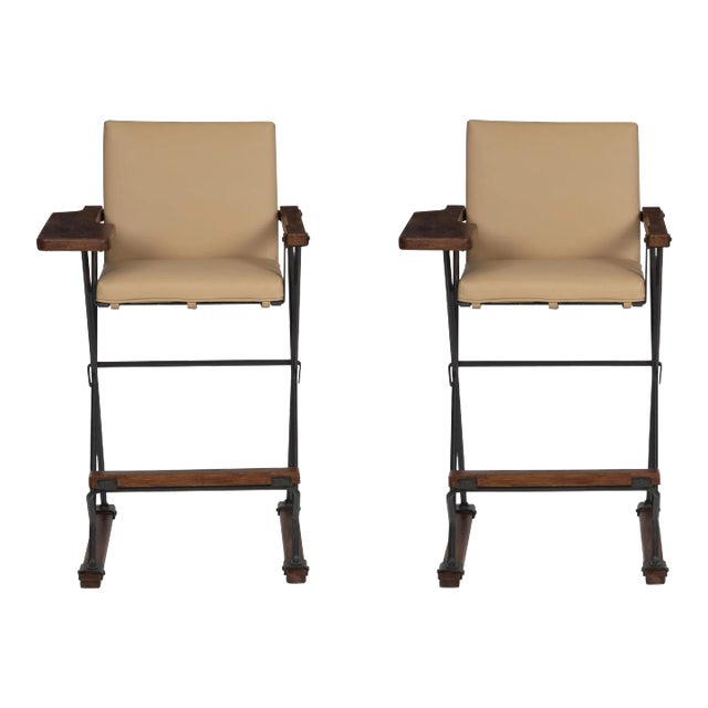Cleo Baldon High Stools - A Pair For Sale