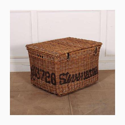 English Wicker Log Basket, 1890s For Sale - Image 10 of 10