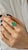 Natural Emerald Diamond Ring Size 7 14k Y Gold 7.17 TCW Certified For Sale In New York - Image 6 of 16