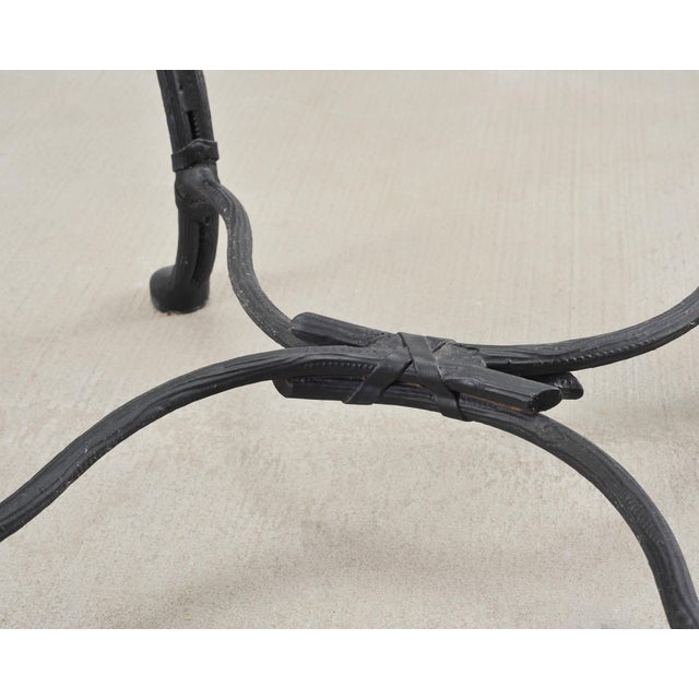Rose Tarlow Style Twig Iron Faux Bois Garden Drinks Table For Sale - Image 13 of 18