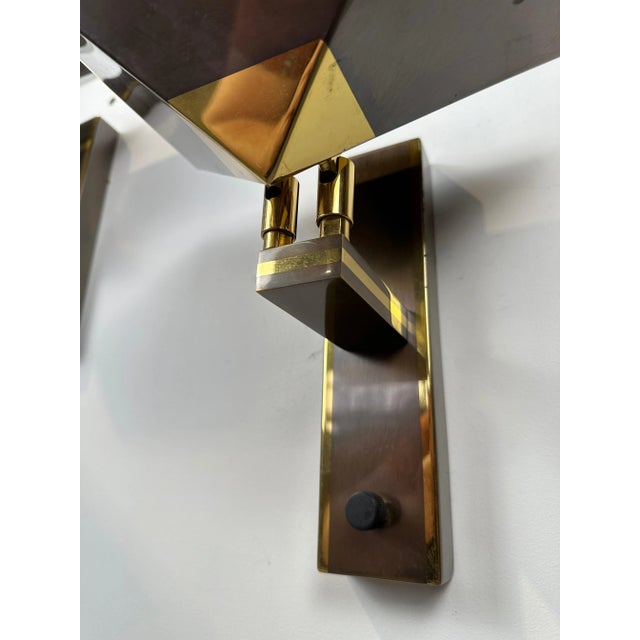 Vintage Wall Lamps in Bronze, Set of 2 For Sale - Image 10 of 11