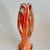 Vintage Arklahoma Orange & White Swirl Art Glass Sculpture – Pulled Fingers, 8” For Sale - Image 4 of 6