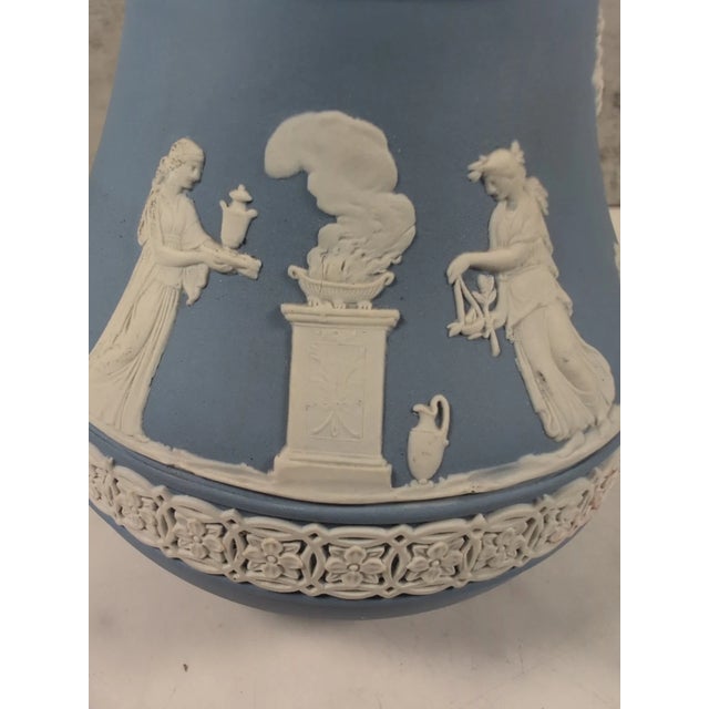 Vintage MCM Wedgwood Jasperware Light Blue & Cream 6