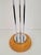 Vintage Mushroom Opaline Glass and Chrome Table Lamp, 1970s For Sale - Image 10 of 11