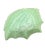 15-Inch Vintage Celery Green Shell Glass Bowl For Sale - Image 10 of 10