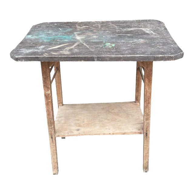 Vintage Wooden Entry Table For Sale