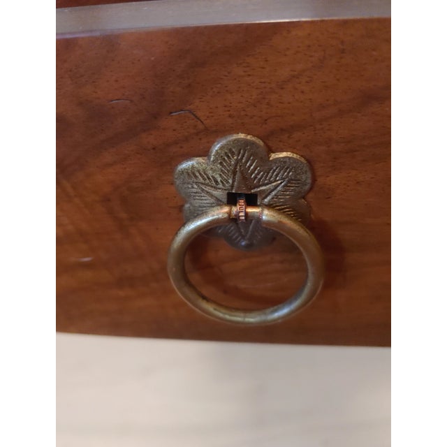 Late 20th Century Baker Furniture Queen Anne Style Writing Desk For Sale - Image 9 of 11