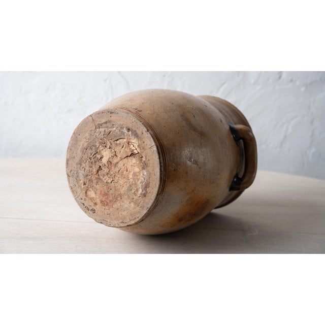 Jonathan Fenton Stoneware Jar, j.f. Cartouche & Cobalt Flower, Boston, c.1795 For Sale - Image 18 of 18