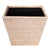 Artifacts Rattan Rectangular Tapered Waste Basket with Metal Liner in White Wash - 11" For Sale In Houston - Image 6 of 6