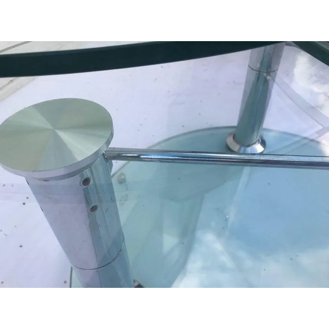 Coffee Table with 3 Removable Glass Shelves, 1980s For Sale - Image 4 of 17