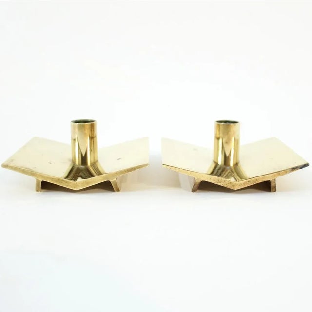 Model Nr 70 Candleholders by Pierre Forsell for Skultuna, 1960s, Set of 2 For Sale - Image 11 of 11