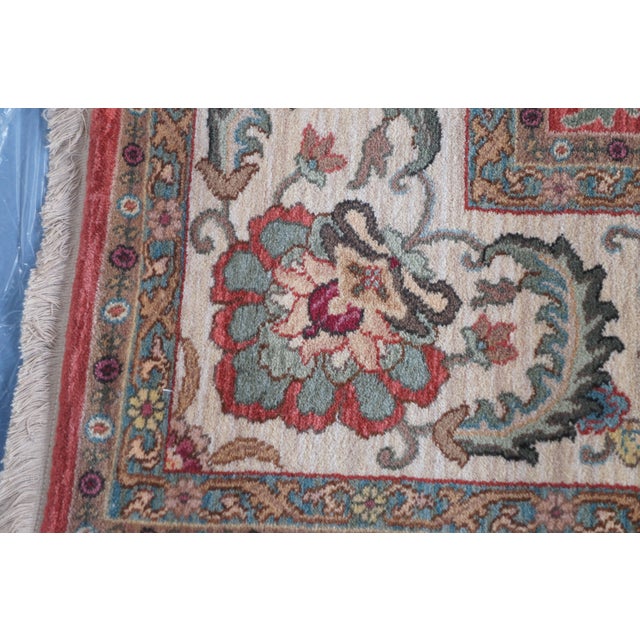 Karastan Ashara 100% Wool Red Agra Acanthus Palmette 549 Area Rug Carpet 9 X 12 For Sale - Image 6 of 15