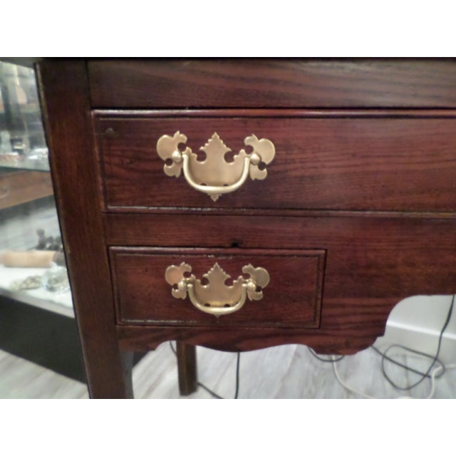 Late 18th Century Late 18th Century George III Oak Lowboy For Sale - Image 5 of 13