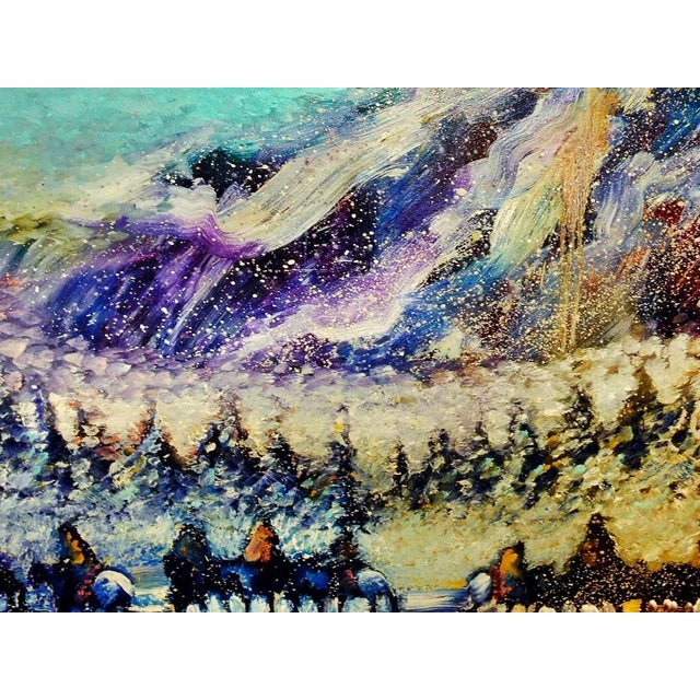 Earl Biss "Riders at the Headwaters of Yellowstone" #9 Custom Framed Giclee For Sale - Image 4 of 4