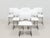 Vintage Italian Chrome-Plated Metal Chairs with White Leather Seats, 1970s, Set of 6 For Sale - Image 9 of 9