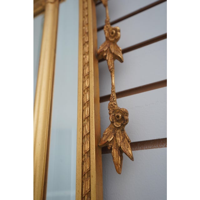 Glass Carvers Guild Adam Style Gold Frame Mirror For Sale - Image 7 of 12