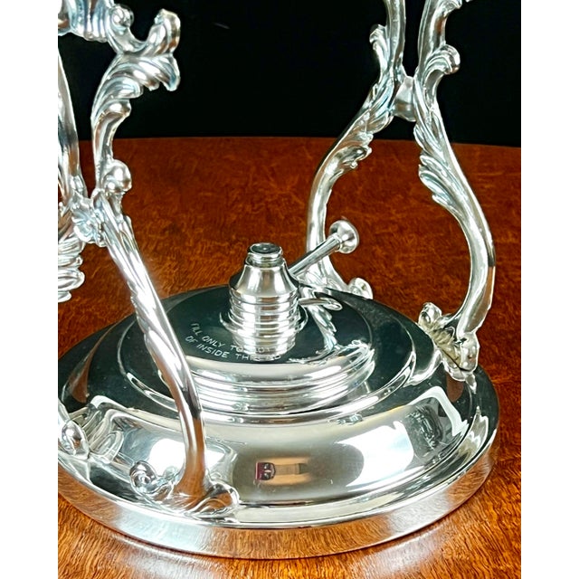 Metal Mid 20th Century f.b. Rogers Silverplated "Lady Margaret" Master Tea Service & Tilt Kettle on Tray - 8 Pieces For Sale - Image 7 of 12