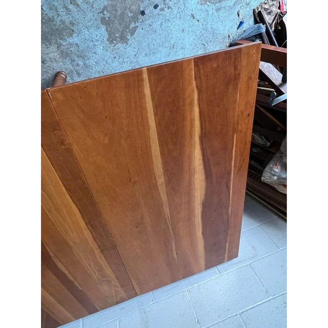 Mid 20th Century Vintage Solid Cherry Barely Twisted Leg Drop-Leaf Gate Leg Dining Table. For Sale In Washington DC - Image 6 of 10