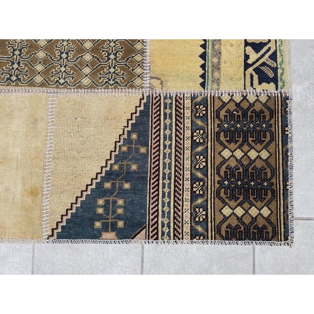 Beiege Handmade Vintage Runner Rug For Sale - Image 4 of 10