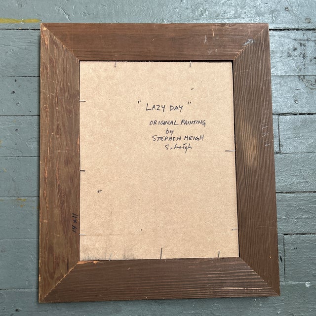 Contemporary Original Abstract Painting by Stephen Heigh “Lazy Day” For Sale In Philadelphia - Image 6 of 6