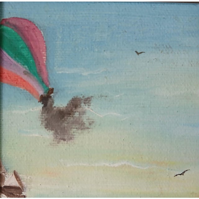 Mid 20th Century Guatemalan Folk Art Painting - The San Juan Comalapa Balloons For Sale - Image 6 of 10