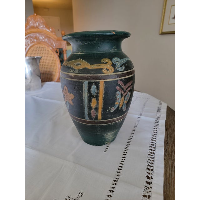 Rustic Vintage Southwestern Style Vase For Sale - Image 3 of 6