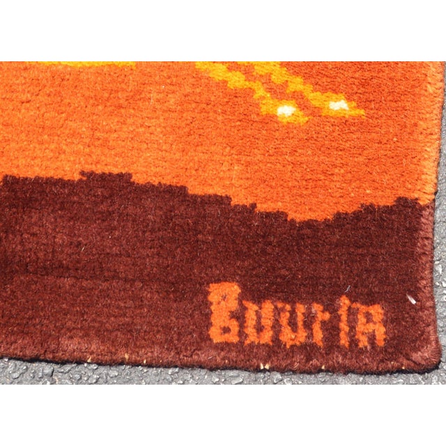 European Art Deco Runner Rug With Gazelle Motifs in Warm Earth Tones For Sale - Image 10 of 12