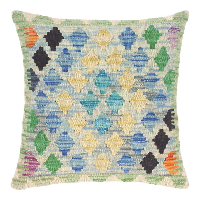Southwestern Turkish Sherise Hand Woven Kilim Throw Pillow For Sale
