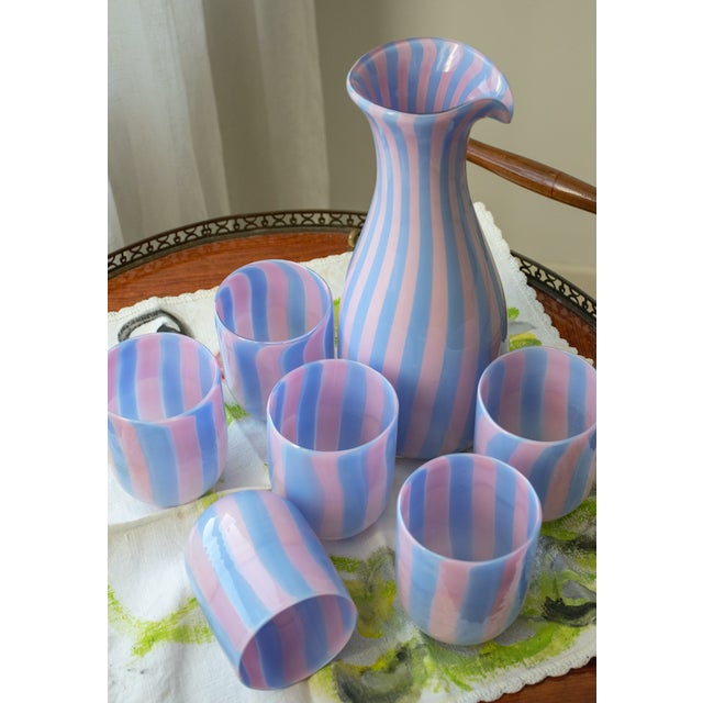 Italian Art Glass Service by Mariana Iskra for Ribes Studio, 2004, Set of 7 For Sale - Image 16 of 18