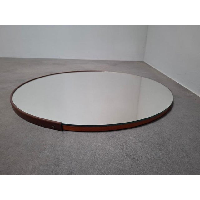 Vintage Czechoslovakian Round Wall Mirror, 1970s For Sale - Image 12 of 15