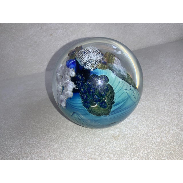 Josh Simpson Art Glass Paperweight “Planet” Series For Sale - Image 9 of 11