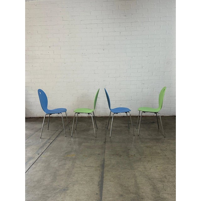 2000 - 2009 Dining Chairs Attributed to Calligaris - Set of 4 For Sale - Image 5 of 11