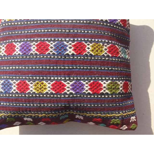 Art Deco Kilim Rug Pillow Cover For Sale - Image 3 of 11