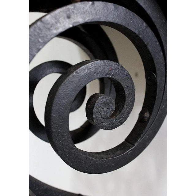 Wrought Iron & Marble Console Table, 1940s For Sale - Image 14 of 18